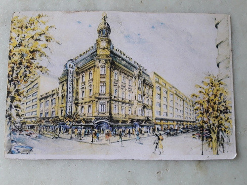 Postal  London Paris 1908-1958,cincuentenario Vida Comercial 0