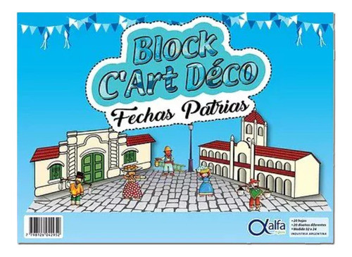 Block Nº5 C' Art Déco Fantasía Fechas Patrias Alfa Gloss 0