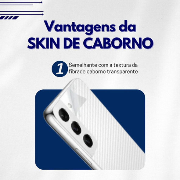 Película Adesivo Skin Carbono Transparente iPhone 13 Pro 1
