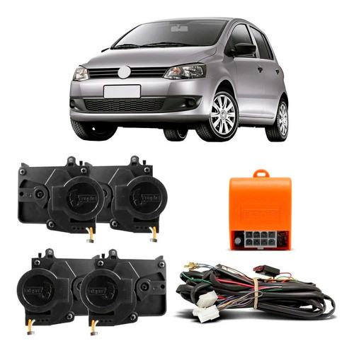 Kit Trava Elétrica Dedicada Fox 2009 4 Portas Fechad. Motrol 0