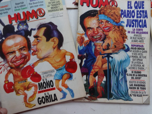 Revista Humor Lote 7 Revista 1995  Antigua Menem Menemismo 1