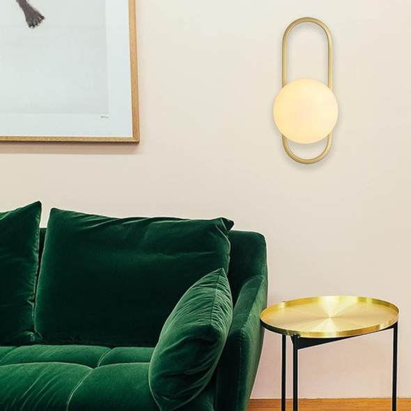 Aplique De Pared Dorado Engelch, Lámparas De Pared De Globo 1