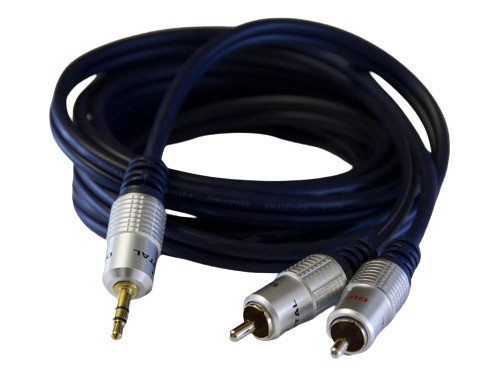 Cable Mini Plug Stereo A 2 Rca. 1.5mts Reforz. Puresonic. 0