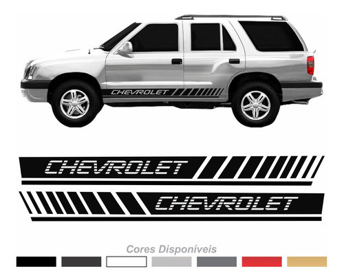 Adesivos Chevrolet Blazer Faixa Lateral Fba011 Fge 1