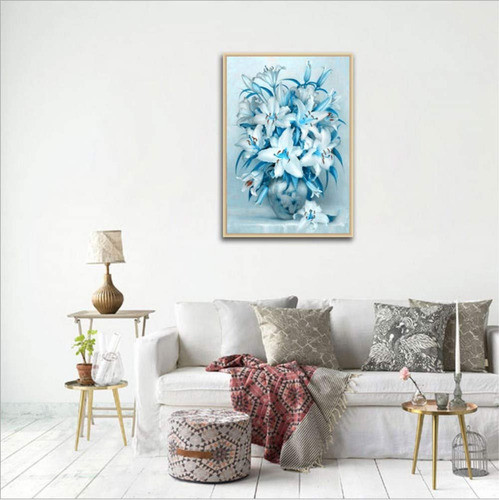 5d Pintura Por Diamantes (5092) Flores 1