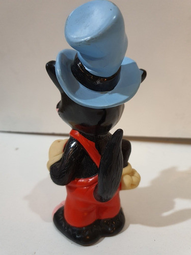 Antiguo Juguete De Goma De Lobo De 10 Cms 1