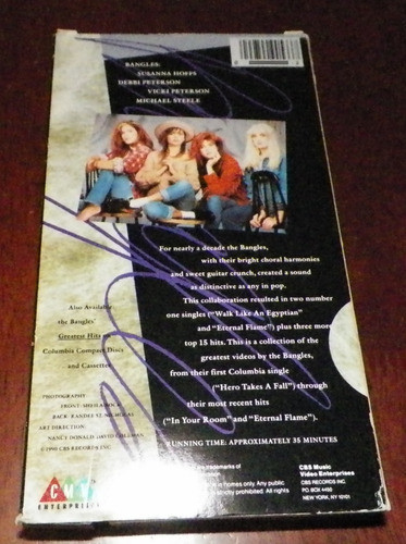 Bangles - Greatest Hits - Vhs Original Edicion Usa 1