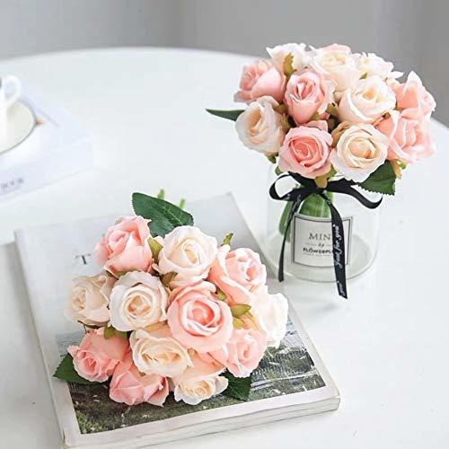 Jasion Ramo De Flores Artificiales De 10 Cabezales De Seda P 1