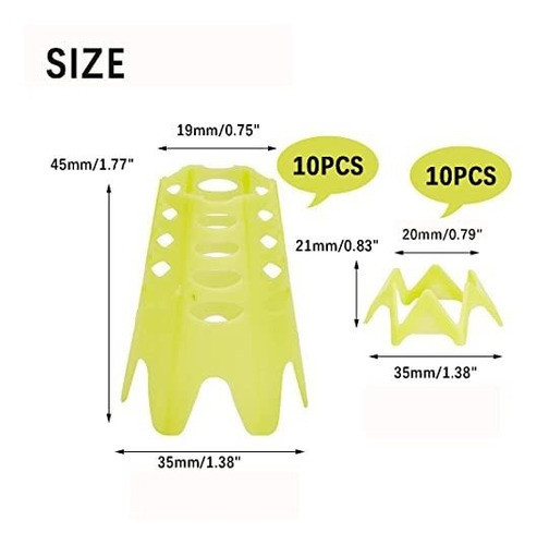 Tees De Golf Para Entrenamiento (pack 10 Largos + 10 Cortos) 1