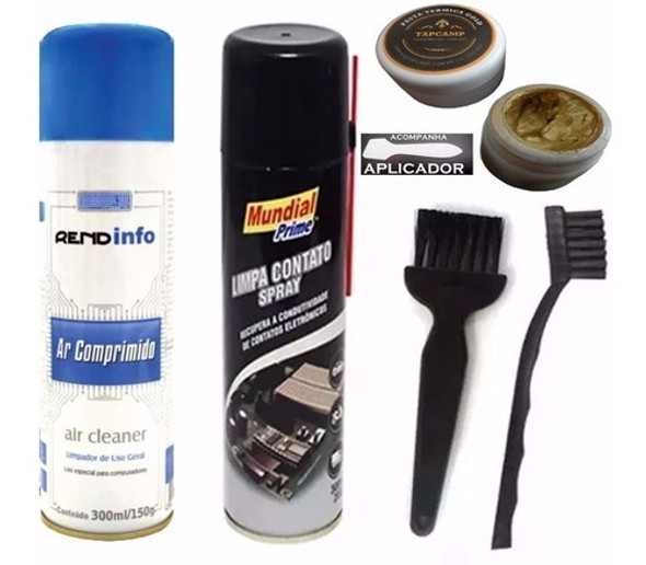 Kit P Termica Gold, Pincel, Escova, Limpa Contato, Ar Compr 0