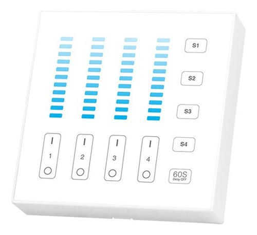 Panel Táctil Control De Luces Led 4 Zonas 0