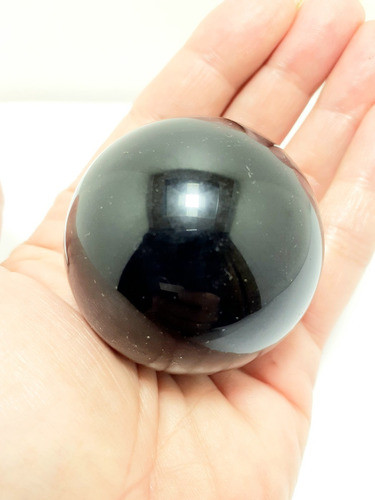 Esfera Bola Obsidiana Negra P/semipreciosas  - Mahalpiedras 1