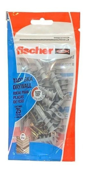 Kit Fijaciones Para Durlock Tarugo Y Tornillos 25 Unidades 0