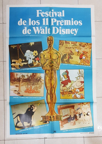Antiguo Afiche De Cine Festival Walt Disney- Envio 0