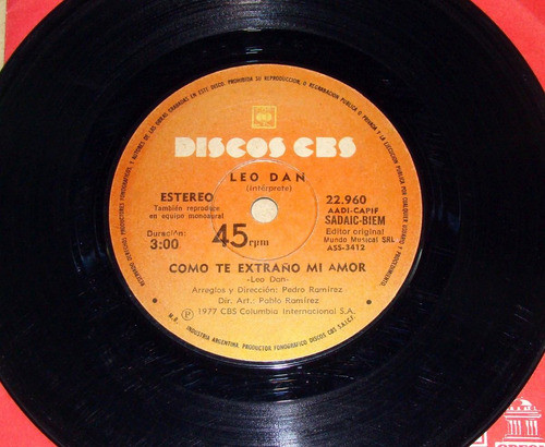Leo Dan Como Te Extraño Mi Amor / Que Sera Simple Kktus 1