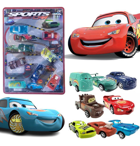 Kit 8 Carros De Brinquedo Para Crianças Da Carros 3 Disney 1