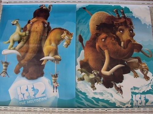 Lote De Posters Pelicula La Era De Hielo 2 ( 2 Unidades) 0