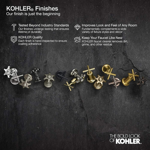 Kohler K-98361-g-bl Awaken Sidebar Kit, 1.75 Gpm, Negro Mate 1