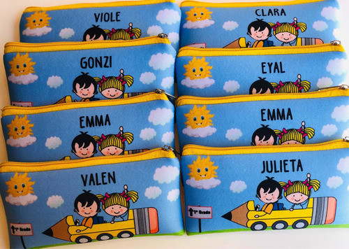 10 Souvenirs Cartucheras Personalizadas Neoprene 24horas 0