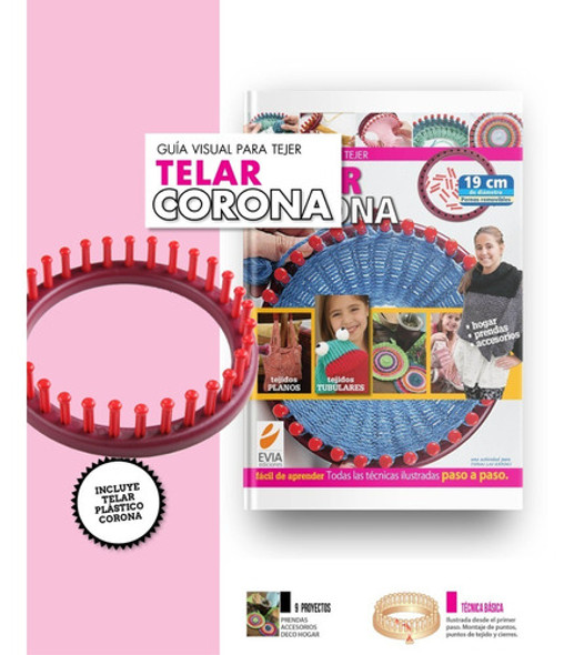 Guía Visual / Telar Portátil Circular Corona / Revista+telar 0 Guía Visual / Telar Portátil Circular Corona / Revista+telar 0