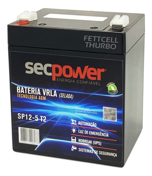 Bateria 12v 5ah Do Nobreak Ragtech New Save Home 500 600 Va 0