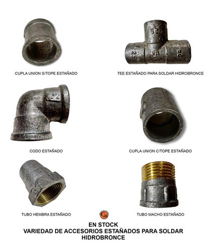 Cupla Union C/tope 25 Mm Estañado Para Soldar Hidrobronce 1
