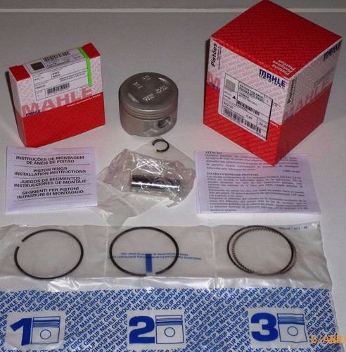 Kit Piston Honda Biz 125 0.50 Mahle Original Plan Fas! 1