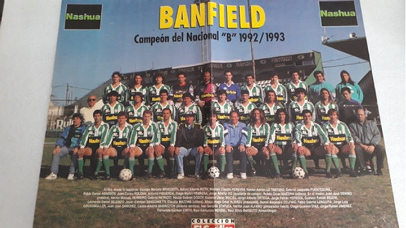 Póster Gigante Banfield Nacional B En 1992/93 0