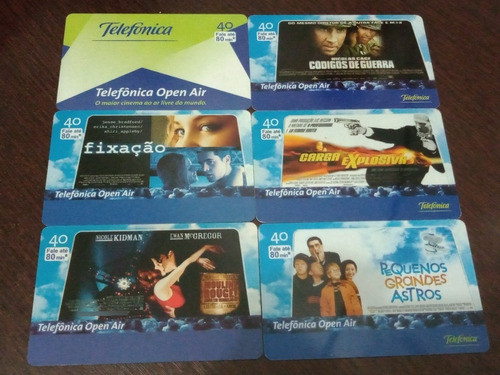 Cartões Telefonicos Série Open Air Filmes 0