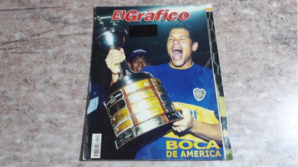 Reviposter El Gráfico. Boca Campeón Libertadores 2000. 0