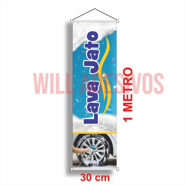 Kit 2 Banners Substitui Wind Banner - Lava Rápido Jato 1