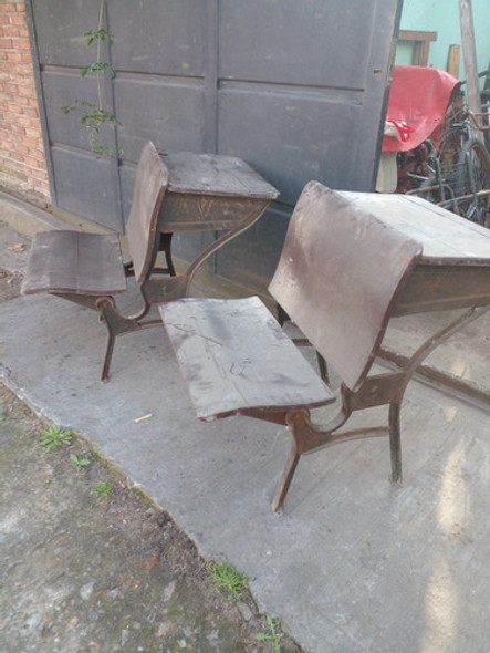 Pupitre Escolar Antiguo Anterior A 1960 0