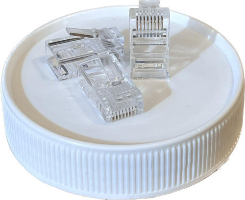 Ficha Rj45 Macho Para Cable Utp Cat5e 10 Unidades 1