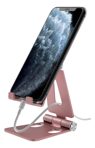 Soporte De Telefono Movil Ajustable - Oro Rosa 0