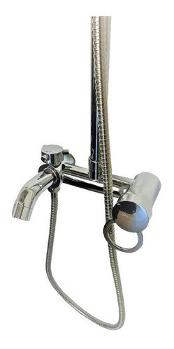 Columna Ducha Exterior Cuadrada Con Transferencia Duchador 1