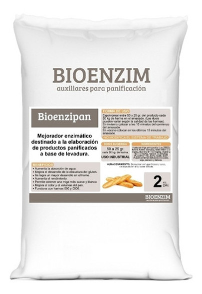 Mejorador De Pan 2kg Dosis  ( 50gr. X 50kg. Harina.) 0