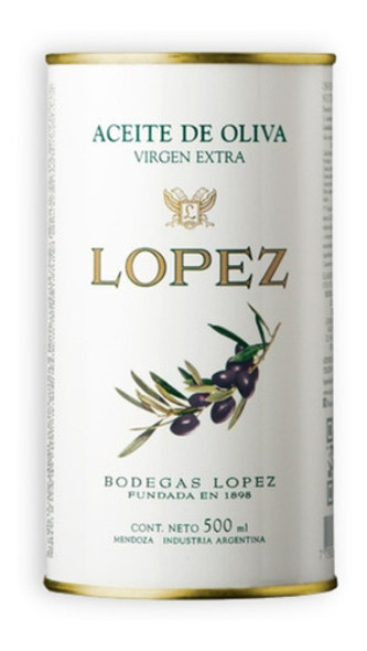 Aceite De Oliva López Extra Virgen Lata 500ml Bodegas López 0