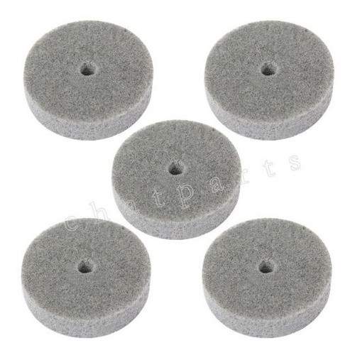 5 X 3  75mm Diámetro Fibra Pulido Rueda Lija Disco De Pulido 0