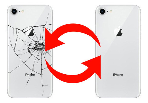 Cambio De Tapa Trasera Vidrio Compatible iPhone 8 En El Dia 1