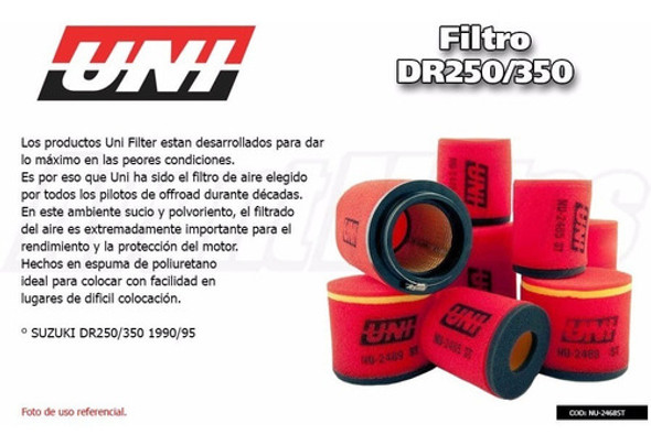 Filtro De Aire Suzuki Ltr 450 Uni Avant Motos 1