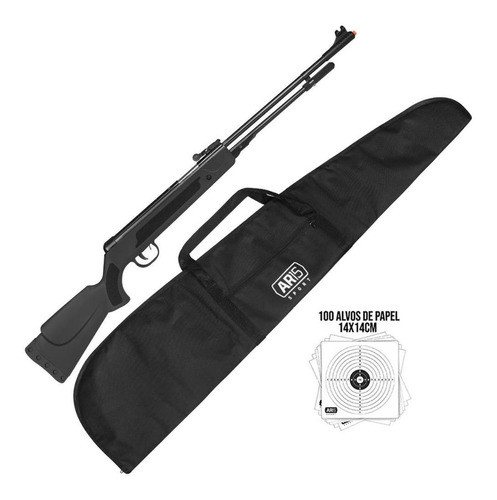 Espingarda Chumbo 5.5 Fixxar Black Nitro +capa +100alvos 0