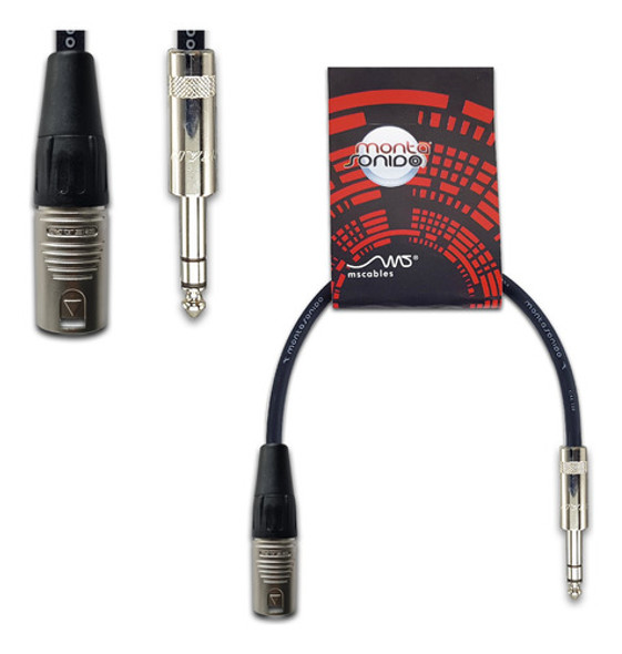 Cable Canon Xlr Macho A Plug Trs Balanceado 25 Cm Mscables 0 Cable Canon Xlr Macho A Plug Trs Balanceado 25 Cm Mscables 0