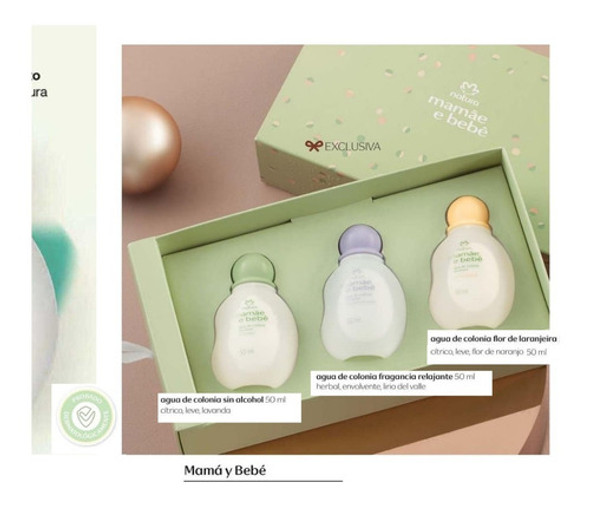 Set De Colonias 50ml .c/u Mamá Y Bebé Natura 100ml Vegano 1