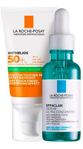 Set Effaclar Antiacne+anthelios Toque Seco La Roche Posay 0