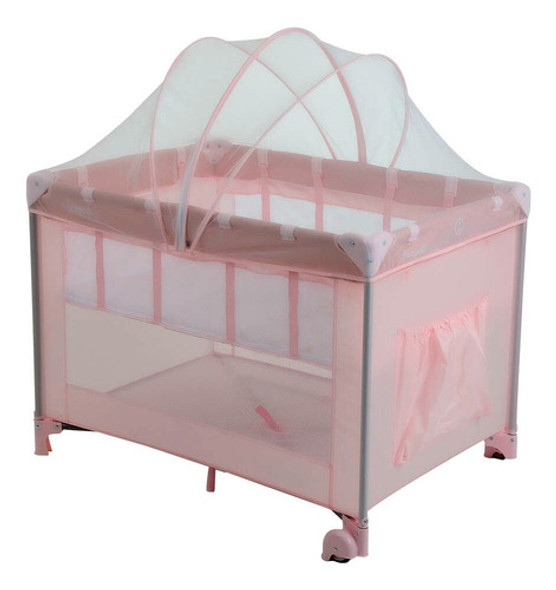 Berço Infantil Portátil Bebê Rosa Pastel Burigotto 0 Berço Infantil Portátil Bebê Rosa Pastel Burigotto 0