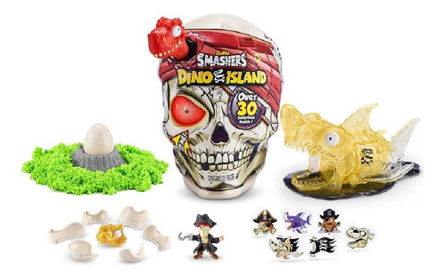 Smashers Dino Cranio Do Pirata Sortido F00927 Com 28 Peças 0