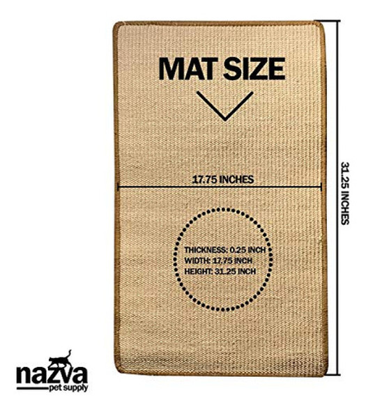 Alfombra Grande Para Rascar Gatos Nazva - 32? X 17? - Almoha 1