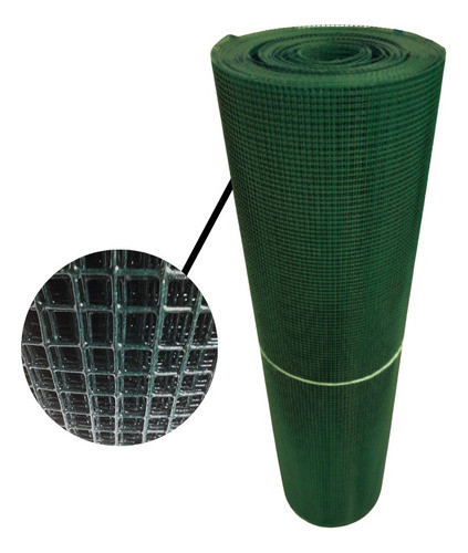 Tela Soldada Revestida Viveiro Ralo Malha 1/4 3.00x1.00 0