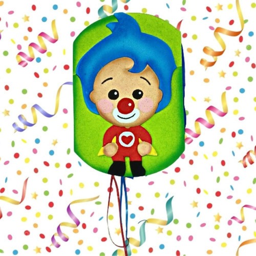 Piñata Artesanal En Telgopor Con Relieve Plim Plim 1