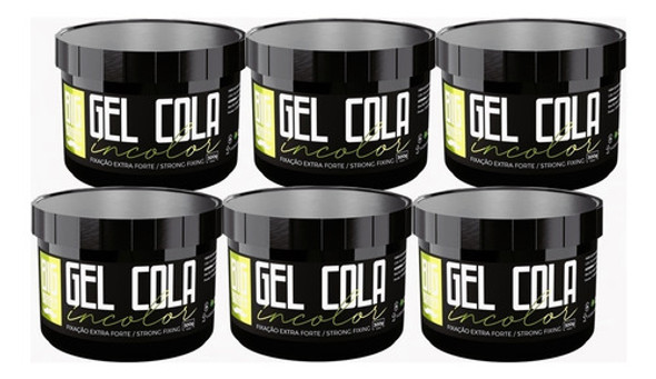 Gel Cola Big Barber 300g Incolor Extra Forte Atacado 6 Unida 0